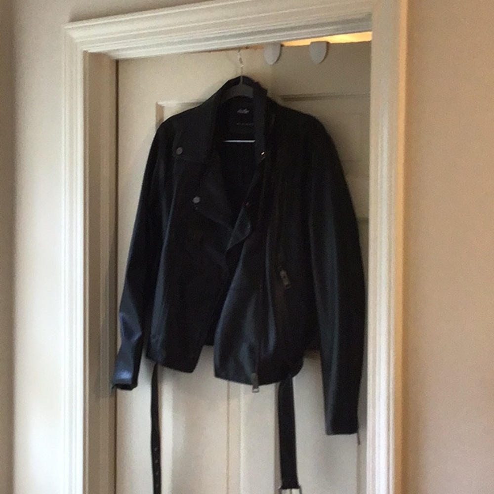 Elodie from Nordstrom faux leather jacket